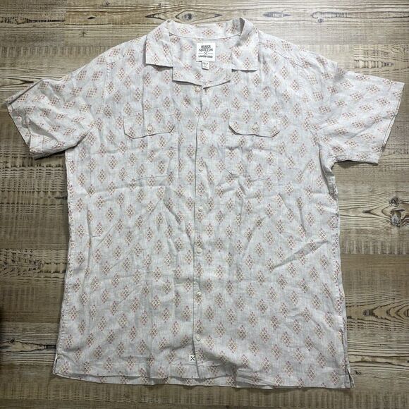Blake Shelton X Land’s End Button Down Shirt Men’s 2XLT 100 Linen Concert Casual - Picture 1 of 6